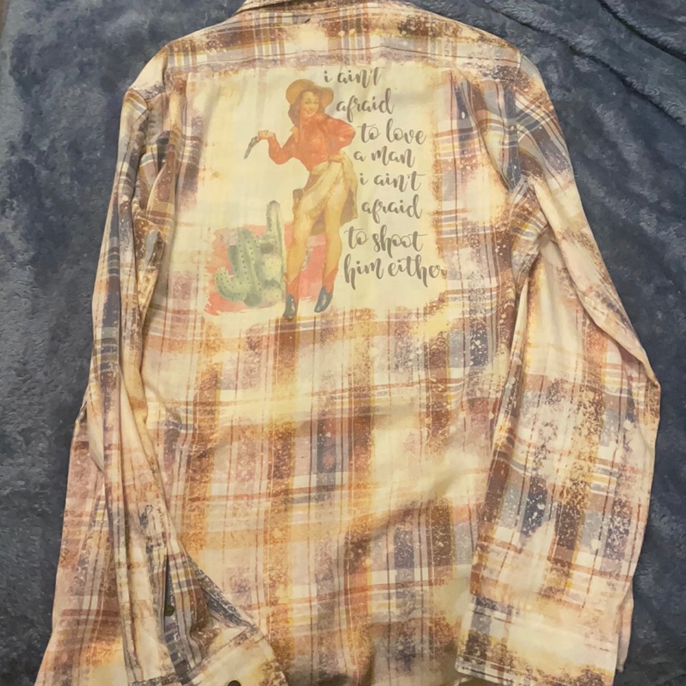 graphic flannel